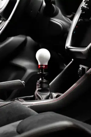 Cobb Subaru 6-Speed Weighted COBB Shift Knob - White (Incl. Both Red + Blk Collars) Price Cut
