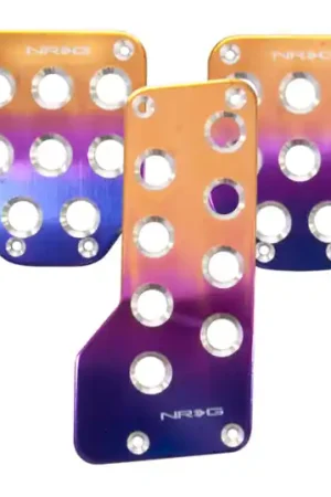 New Arrival NRG Aluminum Sport Pedal M/T - Purple/Titanium Fade