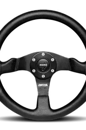 Momo Competition Steering Wheel 350 mm - Black AirLeather/Black Spokes Time-Limited