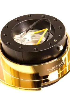 NRG Quick Release Kit Gen 2.5 - Black Body / Chrome Gold Ring Luxury