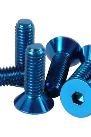 NRG Steering Wheel Screw Upgrade Kit (Conical) - Blue Free Shipping