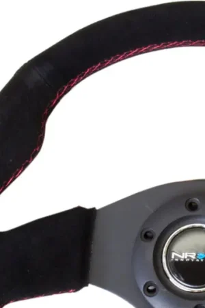 Trending NRG Reinforced Steering Wheel (320mm) Suede w/Red Stitch