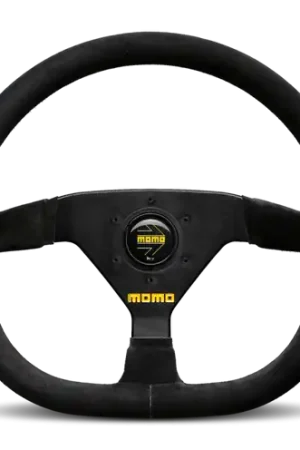 Today Only Momo MOD88 Steering Wheel 320 mm -  Black Suede/Black Spokes