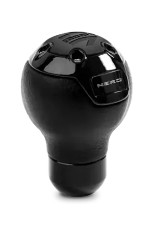 Today Only Momo Nero Shift Knob - Tall Black Leather, Black Chrome Insert