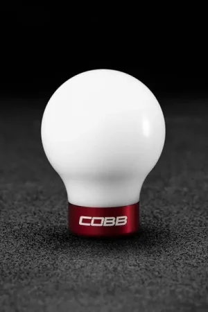 Special Offer Cobb Subaru 6-Speed COBB Shift Knob - White w/Race Red Collar (Non-Weighted)