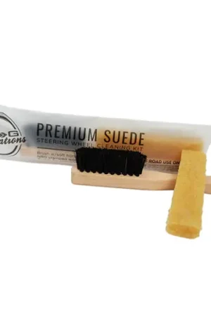 NRG Suede Steering Wheel Cleaning Kit- Including Eraser and Horse Brush Professional Grade