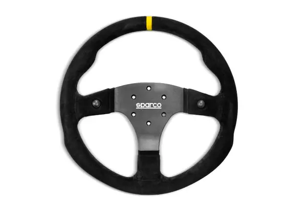 Bargain Sparco Steering Wheel R350 Suede
