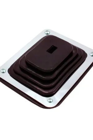 Spectre Shift Boot (Small) - Black Rubber w/Chrome Plated Steel Installation Ring Best Seller