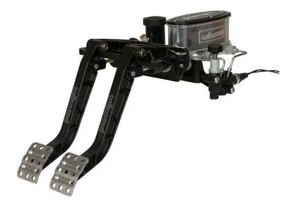 Latest Wilwood Adjustable-Tandem Dual Pedal - Brake / Clutch - Fwd. Swing Mount - 6.25:1 - Black E-Coat