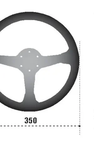 Sparco Steering Wheel 345 Leather Black Holiday Sale