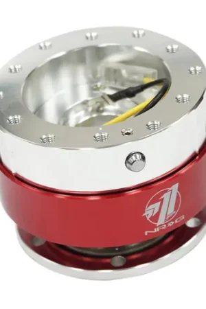 NRG Quick Release - Silver Body/ Red Chrome Ring Cheap