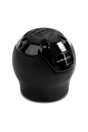 Momo Nero Shift Knob - Black Leather, Black Chrome Insert, with Reverse Lockout Trusted Brand