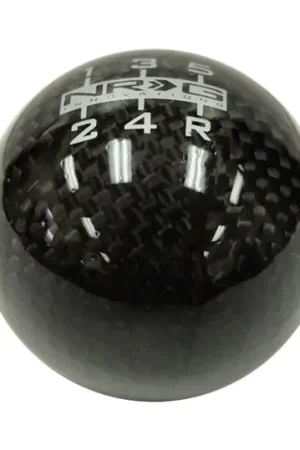 Super Sale NRG Universal Ball Style Shift Knob - Heavy Weight 480G / 1.1Lbs. - Black Carbon Fiber (5 Speed)
