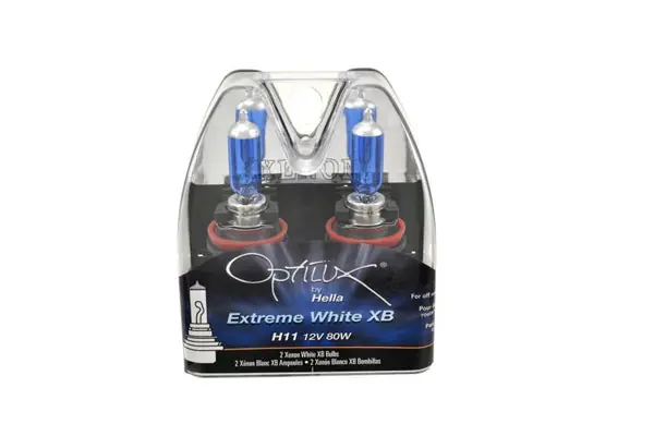 Holiday Sale Hella Optilux XB Extreme Type H11 12V 80W Blue Bulbs - Pair