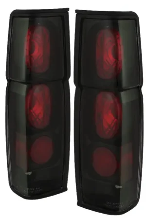 Spyder Nissan Hardbody 86-97 Euro Style Tail Lights Black Smoke ALT-YD-NH86-BSM Free Returns