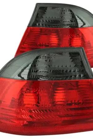 Time-Limited ANZO 2000-2003 BMW 3 Series E46 Taillights Red/Smoke - Outer