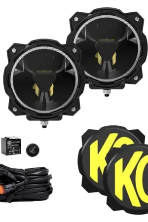 KC HiLiTES Gravity Titan LED 6in. - Pair Pack (Spot Beam) Next Day Delivery