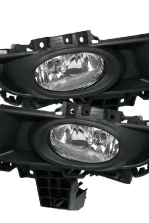 No Minimum Order Spyder Mazda 3 07-08 4Dr OEM Fog Lights (Wont Fit Sports/Gt Or Htchback)w/swch Clear FL-CL-MAZ307-C
