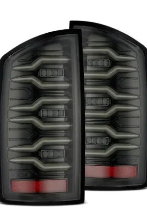 AlphaRex 02-06 Dodge Ram1500/03-06 Dodge Ram 2500/3500 Truck LUXX-Series LED Tail Lights Alpha-Black Exclusive