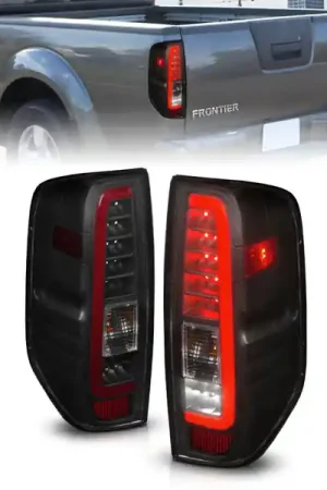 ANZO 2005-2021 Nissan Frontier LED Taillights Black Housing/Smoke Lens Fan Favorite