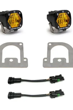 Buy Direct Baja Designs 21+ Ford Bronco Sport S1 WC LED Fog Pocket Light Kit - Amber