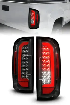 ANZO 15-21 GMC Canyon Full LED Taillights w/ Red Lightbar Black Housing/Clear Lens Cheap