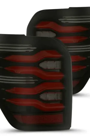 AlphaRex 10-21 Toyota 4Runner LUXX LED Taillights Blk/Red w/Activ Light/Seq Signal Free Shipping