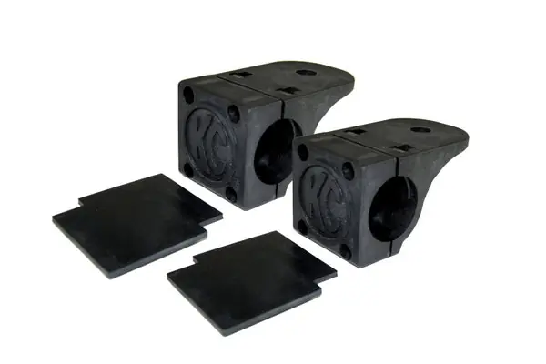 Certified KC HiLiTES Universal Tube Clamp Light Mount Bracket Set / 1.25in. to 1.5in. Bar (Pair)