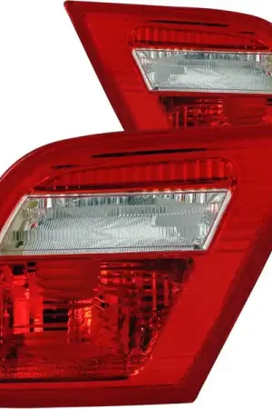 Grab Now ANZO 2000-2003 BMW 3 Series E46 Taillights Red/Clear - Inner