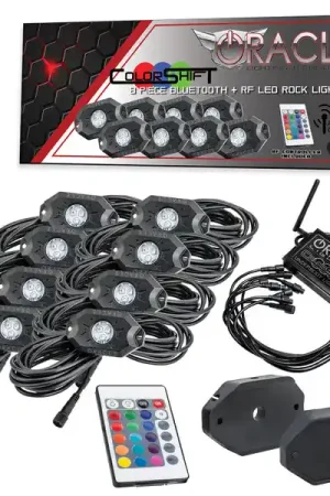 Low Price Oracle Bluetooth + RF Underbody Rock Light Kit - 8 PCS - ColorSHIFT