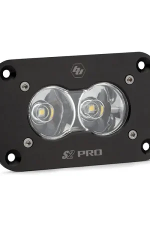 Free Returns Baja Designs S2 Sport Flush Mount Work/Scene Pattern LED Work Light - Clear