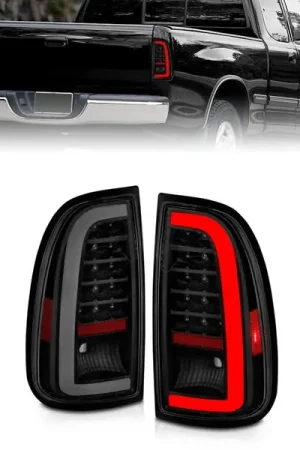 Warranty Included ANZO 00-06 Toyota Tundra (Std. Bed/Reg Cab) LED Taillights w/Light Bar Black Housing Smoke Lens