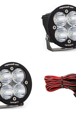 Baja Designs Squadron R Sport LED Spot Pair Light Pods - Clear Genuine