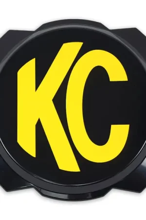 Best Choice KC HiLiTES 6in. Hard Cover for Gravity Pro6 LED Lights (Single) - Black w/Yellow KC Logo