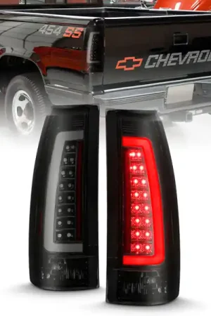 Secure Checkout ANZO 1999-2000 Cadillac Escalade LED Taillights Black Housing Smoke Lens Pair