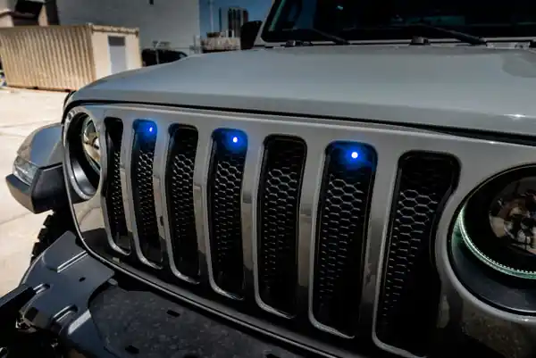 Oracle Pre-Runner Style LED Grille Kit for Jeep Wrangler JL - Blue Fan Favorite