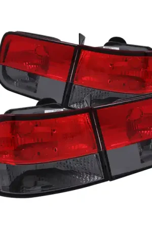 Markdown ANZO 1996-2000 Honda Civic Taillights Red/Smoke
