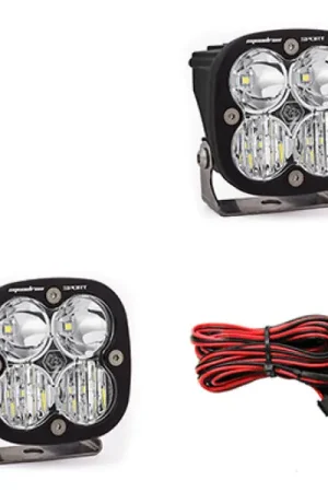 Baja Designs Squadron Sport Driving/Combo Pair LED Light Pods - Clear Hassle-Free Returns