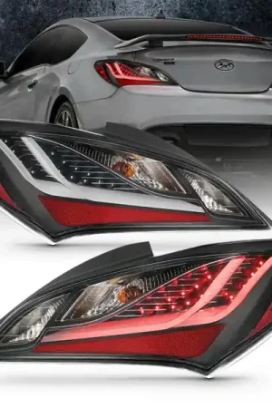 ANZO 10-13 Hyundai Genesis 2DR LED Taillights Smoke One Day Deal