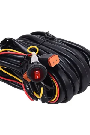 Genuine KC HiLiTES Wiring Harness for (2) Lights w/2-Pin Deutsch Connectors (110w Max Total)