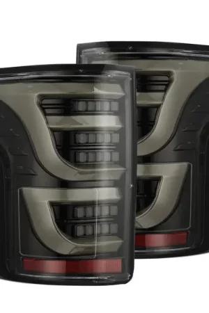 AlphaRex 15-20 Ford F150 Luxx-Series LED Tail Lights Alpha-Black Authentic