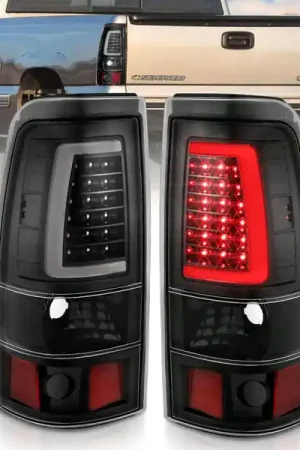 Hot Picks ANZO 1999-2002 Chevy Silverado 1500 LED Taillights Plank Style Black w/Clear Lens