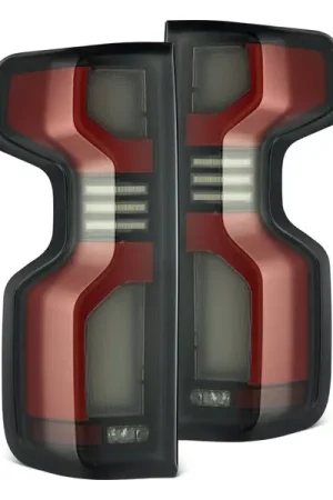 AlphaRex 19-24 Chevy Silverado 1500 / 20-24 2500HD/3500HD LUXX-Series LED Tail Lights Red Brand New