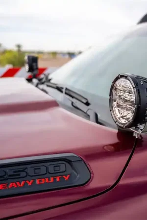 New Release Rigid Industries 2019+ Dodge Ram 2500/3500 A-Pillar LED Light Mounts