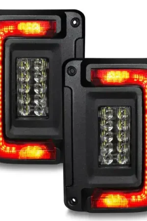 Warranty Included Oracle 07-17 Jeep Wrangler JK Flush Mount LED Tail Lights - Tinted