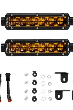 Rigid Industries 2022+ Toyota Tundra 6in SR-Series Selective Yellow Fog Light Kit Handmade