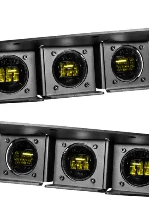 ORACLE Lighting 21-22 Ford Bronco Triple LED Fog Light Kit for Steel Bumper - Yellow Authentic