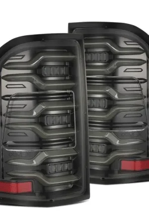 Buy Direct AlphaRex 19-21 Dodge Ram 1500 Luxx-Series LED Tail Lights Alpha-Black w/Activ Light/Seq Signal