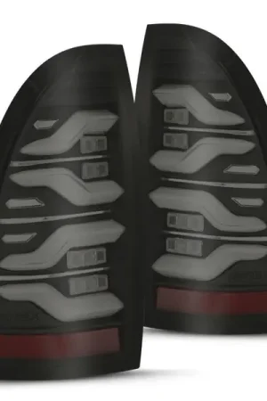 AlphaRex 05-15 Toyota Tacoma LUXX LED Taillights Blk w/Activ Light/Seq Signal Buy Direct