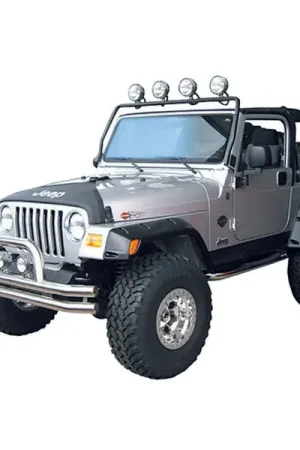 Shop Now Rugged Ridge 97-06 Jeep Wrangler TJ Black Full Frame Light Bar